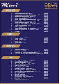 Menu / carte de Ebla Restaurant à Rottenburg
