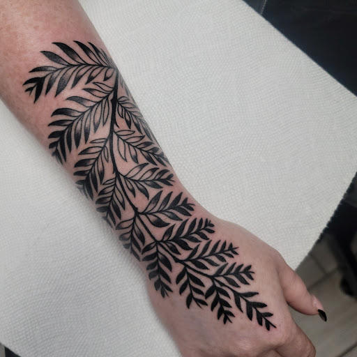 Explore pirate ship tattoo ideas, creative tattoo ideas in Painesville, available at The Inkwell Tattoo Company