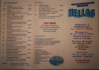 Menu du Hellas Griechischer Imbiss à Benndorf