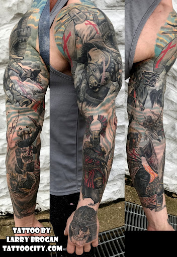 Explore norway tattoo ideas, creative tattoo ideas in Lockport, available at Tattoo City by Larry Brogan
