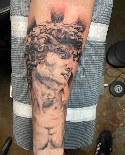 Explore hip hop tattoo ideas, creative tattoo ideas in Pittsburgh, available at Pittsburgh Tattoo Company
