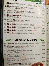 Kebab City Pizza Kebap Haus à Amorbach (le menu)
