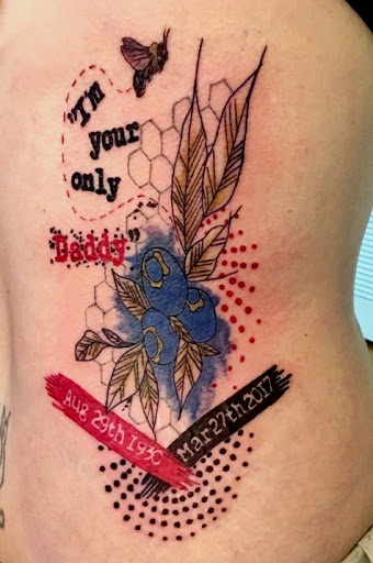 Explore daughters name tattoo ideas, creative tattoo ideas in Raleigh, available at Conspiracy Ink Tattoos