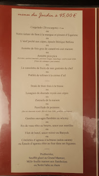 Restaurant français Le Jardin de Collioure à Collioure - menu / carte