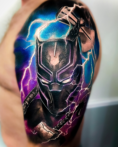 Explore aloha tattoo ideas, creative tattoo ideas in Wesley Chapel, available at Inkjutsu Tattoo Studio