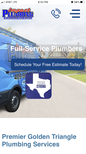 Plumber «Impact Plumbing», reviews and photos, 3944 Main Ave, Groves, TX 77619, USA