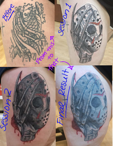 Explore animal tattoo ideas for guys, creative tattoo ideas in New Hampton, available at Crescent Moon Tattoo