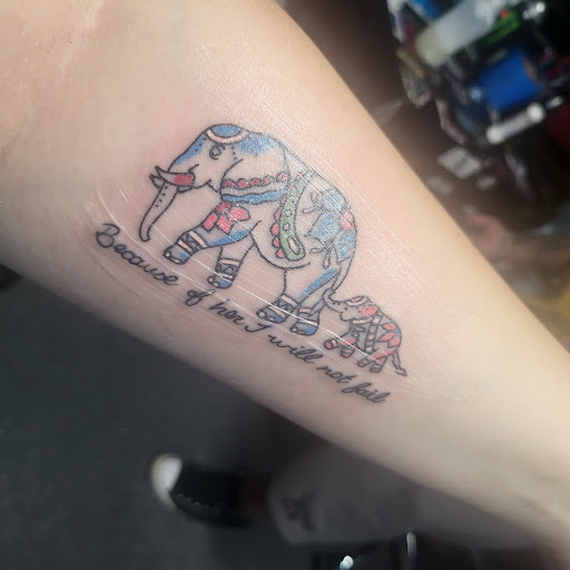 Explore behind neck tattoo ideas, creative tattoo ideas in Chicago, available at Lucky Devil Tattoo and Piercings