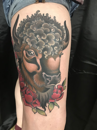Explore hen tattoo ideas, creative tattoo ideas in Raleigh, available at Triple Moon Tattoo