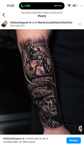 Explore prayer tattoo ideas, creative tattoo ideas in Charlotte, available at Black Cloud Tattoo and Piercing