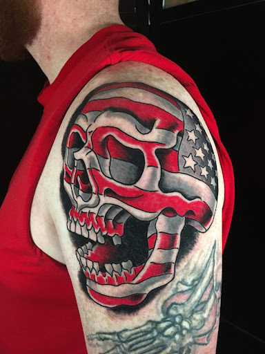 Explore lady justice tattoo ideas, creative tattoo ideas in Swannanoa, available at Iron Wolves Tattoo
