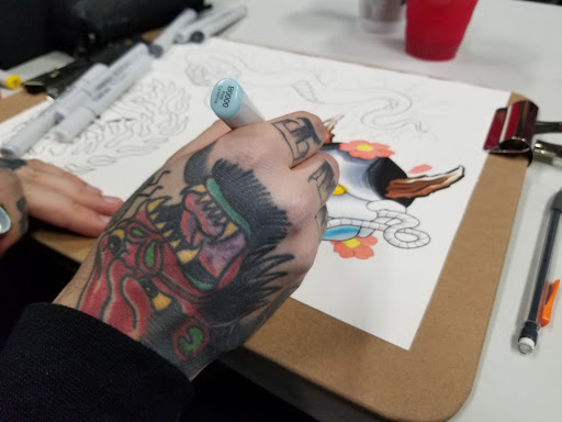 Explore simple skyrim tattoo ideas, creative tattoo ideas in Norwalk, available at Stuck Tattoo Gallery