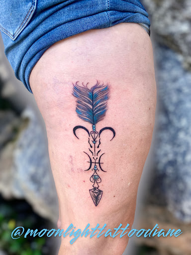 Explore egyptian god tattoo ideas, creative tattoo ideas in Ocean View, available at Moonlight Tattoo