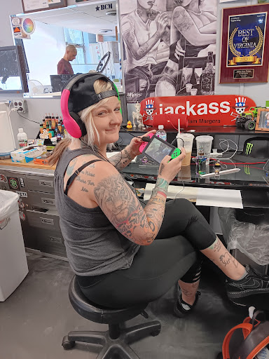 Explore coffee tattoo ideas, creative tattoo ideas in Yorktown, available at Army Navy Tattoo