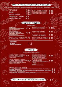 Carte du Trattoria Leoncino a Vicenza à Altavilla Vicentina