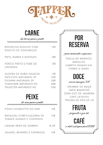 Menu du Tapper Fine Food Special Drinks à Paços de Ferreira