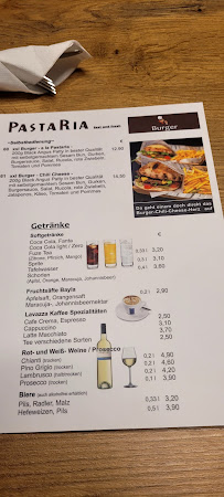 Restaurant italien PastaRia Pizza Pasta & more... à Tauberbischofsheim - menu / carte