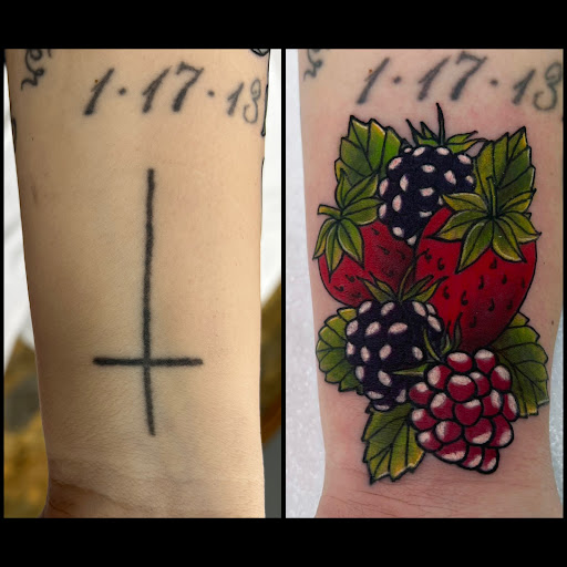 Explore fairy sleeve tattoo ideas, creative tattoo ideas in Adrian, available at Good Life Tattoo Co.