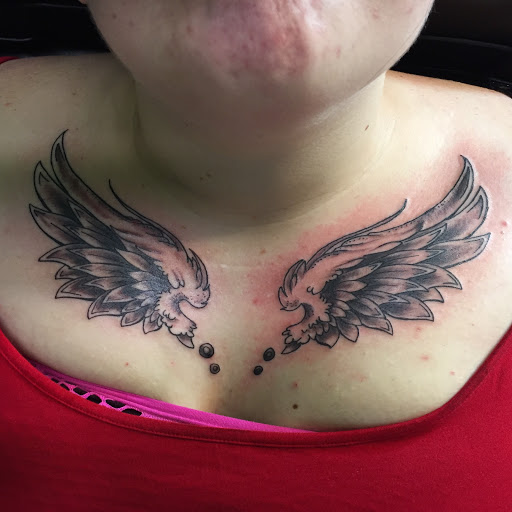 Explore christian tattoo sleeve ideas, creative tattoo ideas in Hamilton, available at Glass Ink Tattoo