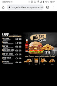 Menu du BurgerBrothers Witten à Witten