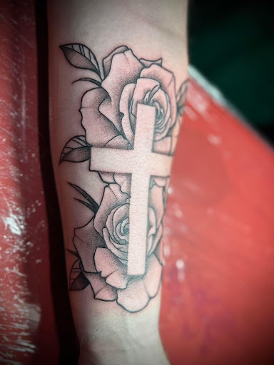 Explore lightsaber tattoo ideas, creative tattoo ideas in Warner Robins, available at Untold Pain Tattoo Studio