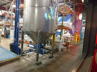 A row of beer taps