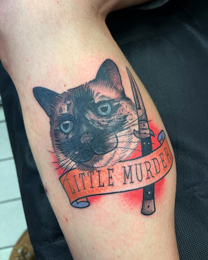 Explore pet memorial tattoo ideas, creative tattoo ideas in Madison, available at Lucky Dog Tattoo