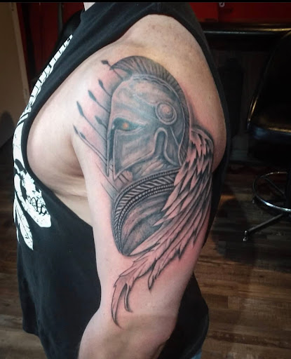 Explore japanese geisha tattoo ideas, creative tattoo ideas in Lander, available at Blackblood Tattoo and Piercing