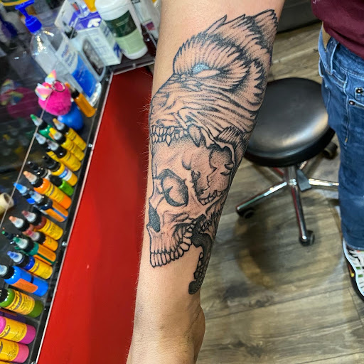 Explore patch work tattoo ideas, creative tattoo ideas in Lexington, available at LexInk Tattoo