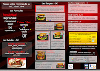 Menu du Miam' Burger Foodtruck emplacement: Bourget du Lac à Le Bourget-du-Lac