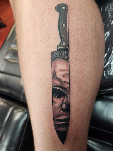 Explore split personality tattoo ideas, creative tattoo ideas in Inverness, available at The Perfect Spot Tattoos