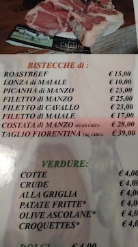 Motodrome à Udine menu