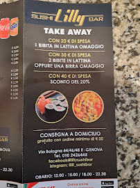 Lilly Sushi Bar à Genoa carte