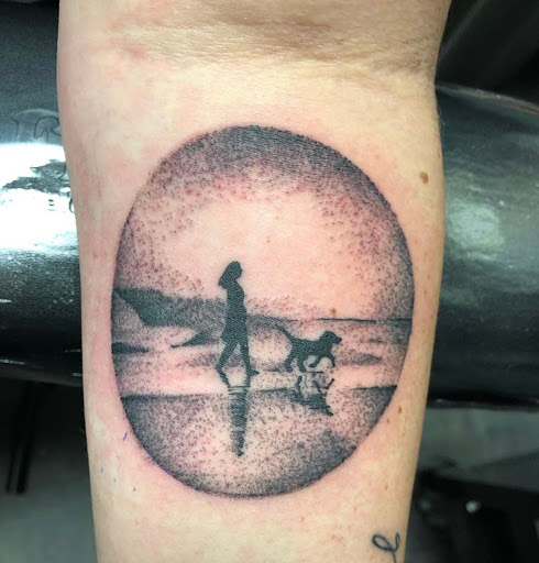 Explore chest tattoo lettering ideas, creative tattoo ideas in Canyon Country, available at Artifact Tattoo & Body Piercing