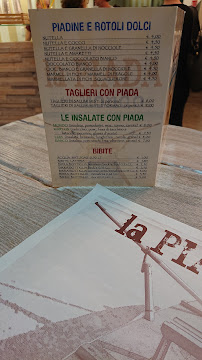 Menu / carte de La Piada del Mondo à Calderara di Reno