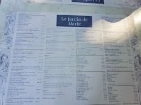 Menu / carte de Le Jardin De Marie à Rennes-le-Château