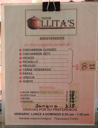 Tacos De Ollitas tlaquepaque