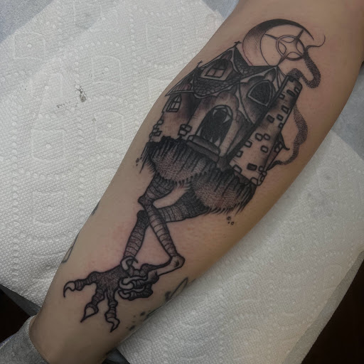 Explore swamp tattoo ideas, creative tattoo ideas in Buffalo, available at True Gloom Tattoo Studio