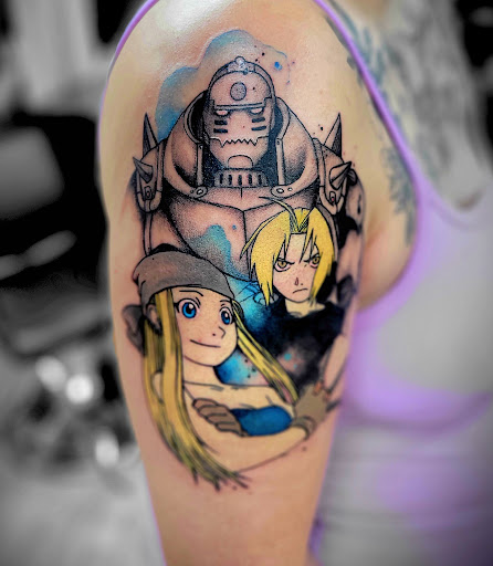 Explore italian tattoo ideas for men, creative tattoo ideas in Benton, available at Spectrum Tattoo