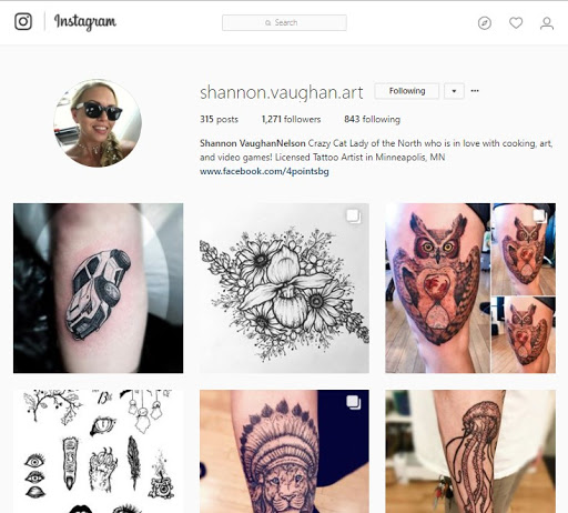 Tattoo Shop «4Points Body Gallery», reviews and photos, 4222 Nicollet Ave, Minneapolis, MN 55409, USA