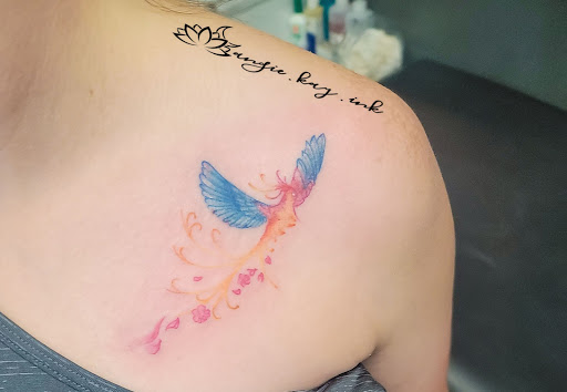 Explore ghost ship tattoo ideas, creative tattoo ideas in Casper, available at Luna & Lotus Amethyst Ink Angie Kay