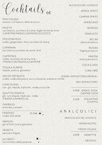 Menu / carte de Al chiosco à Rovellasca