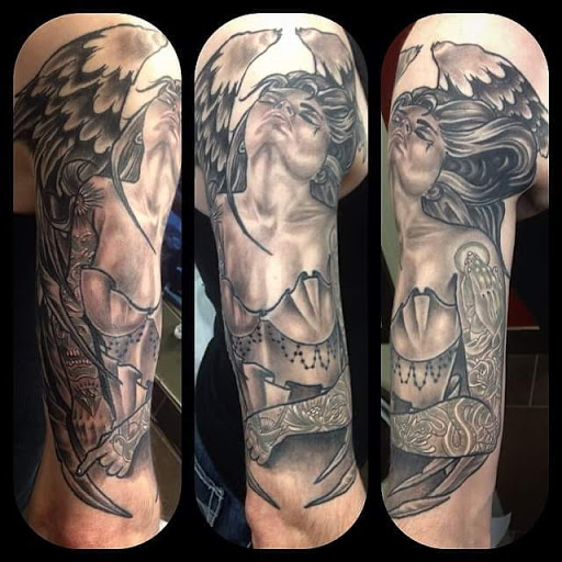 Explore insect tattoo ideas, creative tattoo ideas in Gadsden, available at Sacred Art Tattoo Company