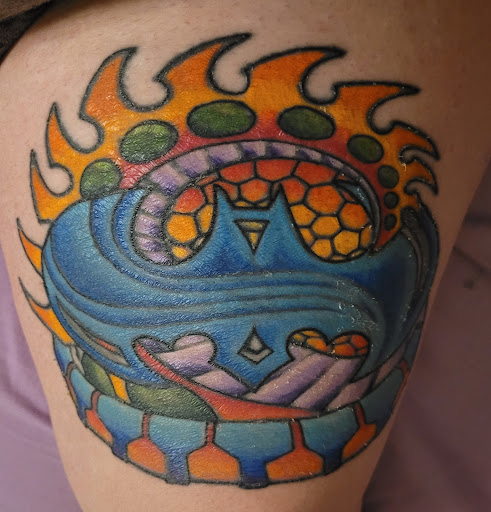 Explore alice in wonderland tattoo ideas, creative tattoo ideas in Hendersonville, available at Draw The Line Tattoo Club