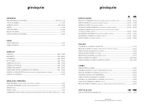 Pinóquio à Lisbon carte