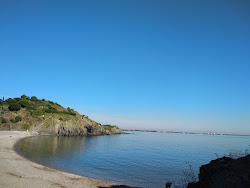 Plage de l'Ouille'in fotoğrafı dağlarla çevrili