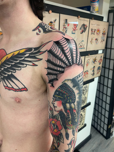 Explore greece tattoo ideas, creative tattoo ideas in Concord, available at Sterling Tattoo Club