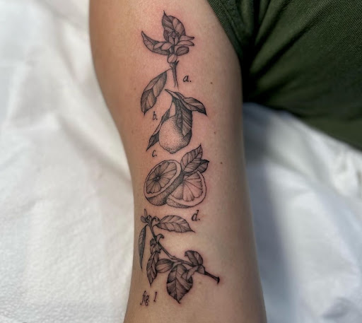 Explore inside elbow tattoo ideas, creative tattoo ideas in San Diego, available at Crybaby Tattoo