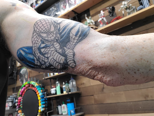 Explore vintage halloween tattoo ideas, creative tattoo ideas in Wichita, available at Addictions In Ink