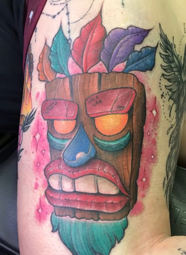 Explore japanese neck tattoo ideas, creative tattoo ideas in Berea, available at Self-Made Tattoo Studio